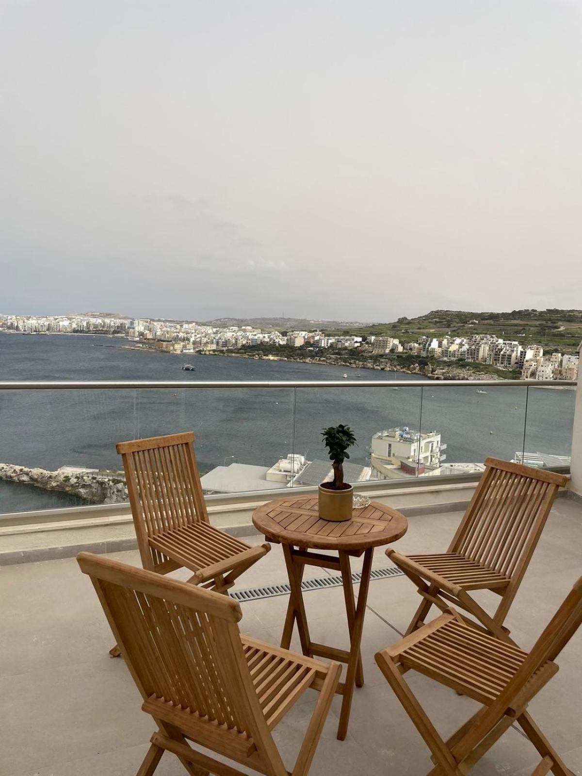Blu Mar Sea View Apartments St. Paul's Bay Exteriör bild
